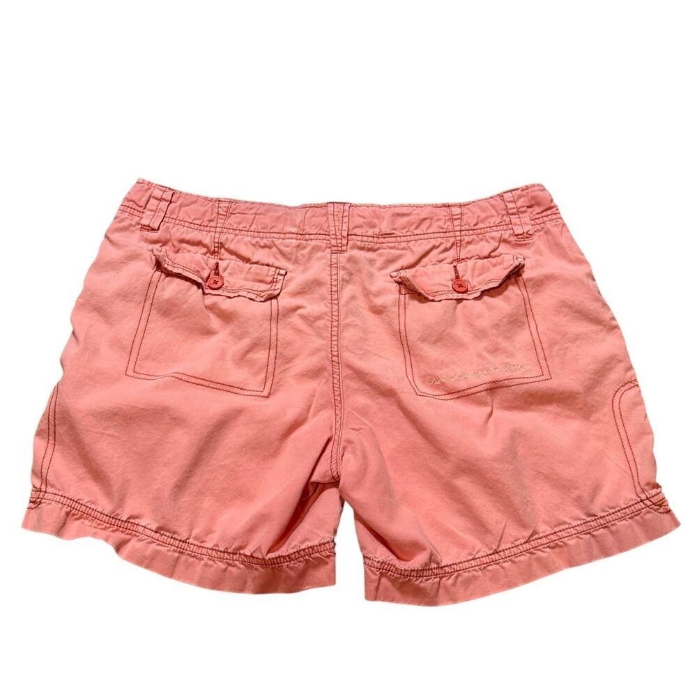 Vintage Y2K American Eagle Outfitter Women’s Roll Up Hem Peach Shorts Size 12 - Picture 4 of 16